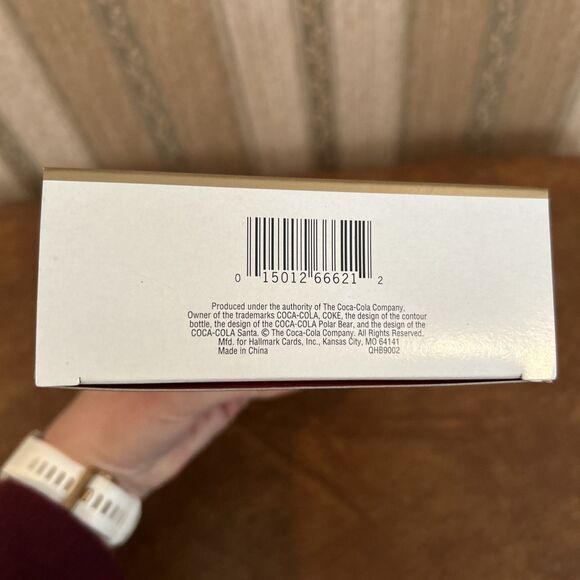 Vintage Cool Sport Coca Cola Polar Bear Ornament NIB Hallmark Keepsake snowboard - Picture 3 of 7